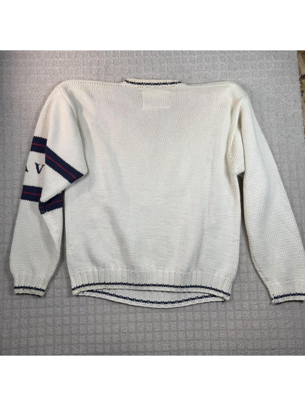 Vintage Tommy Hilfiger Navy Plane Knit Sweater L - Picture 9 of 9